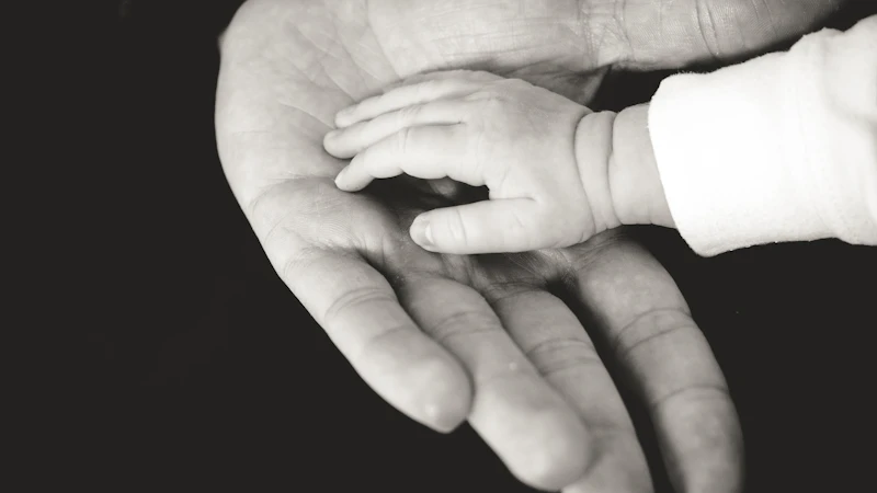 Parent and child hands — supporting the whole family